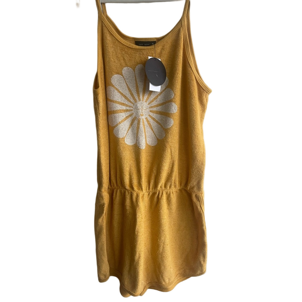 Tiny Whales Flower Child Romper size 12/14